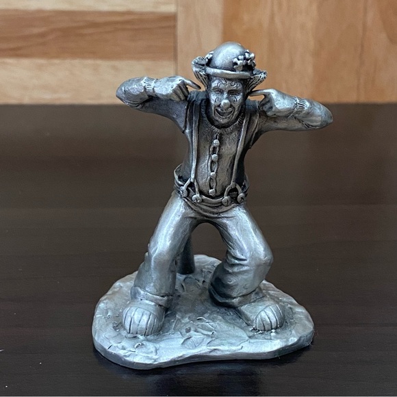 Vintage 1980 Hudson Pewter Keim Dynamite Clown Collectible Mini Pewter Figurine - Picture 6 of 12